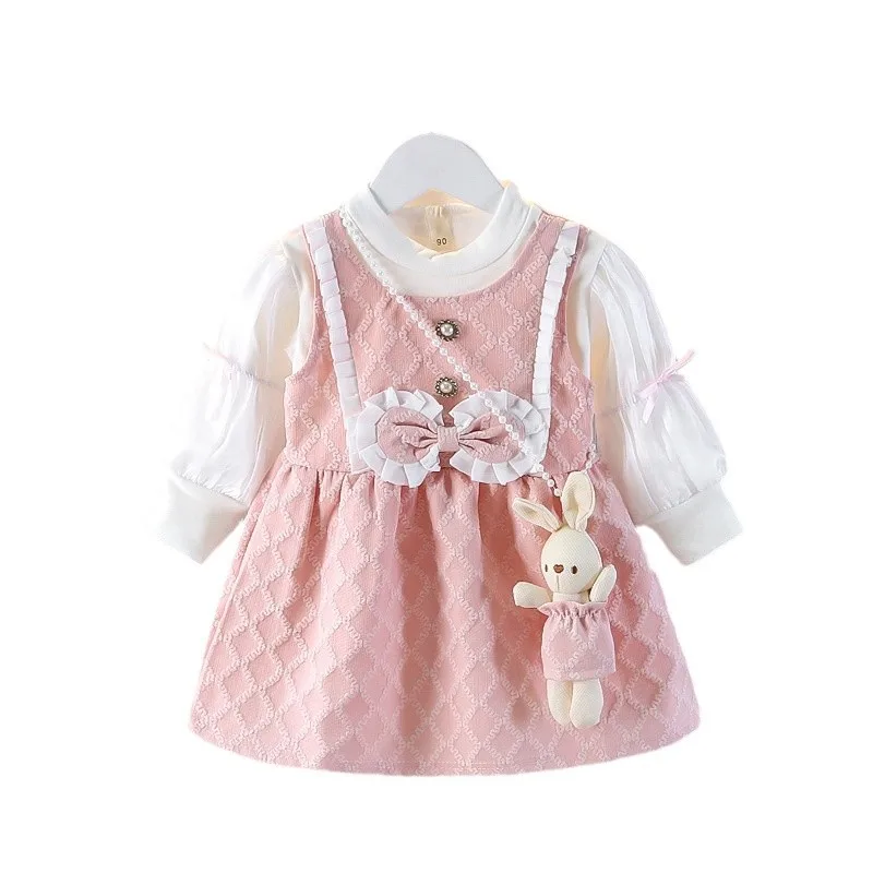 Vestido de princesa para ninas - Manga larga, primavera-otono - imagen 5