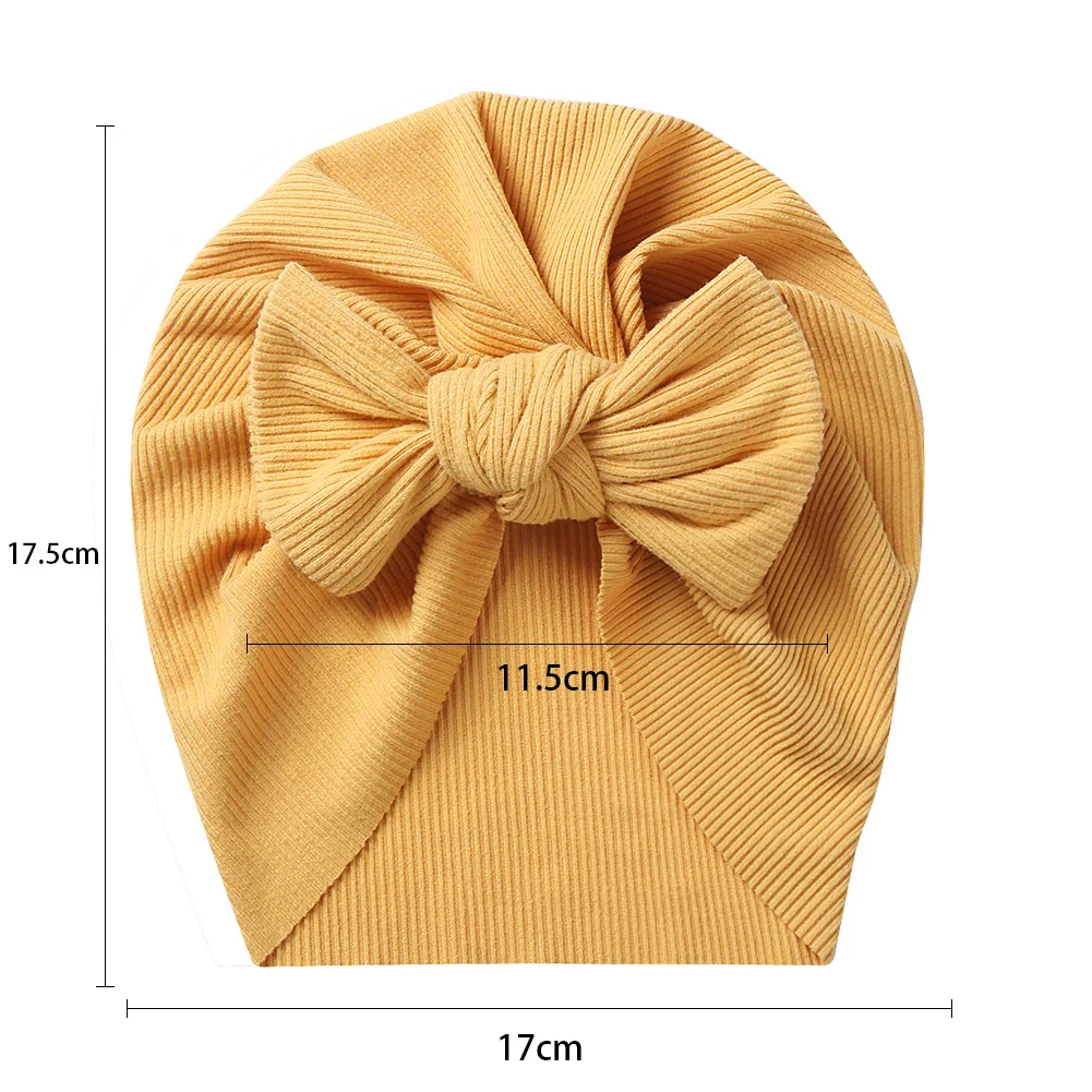 Gorro de algodón para recién nacido – Turbante suave de invierno - imagen 4