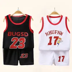 Conjunto deportivo infantil sin mangas con short transpirable