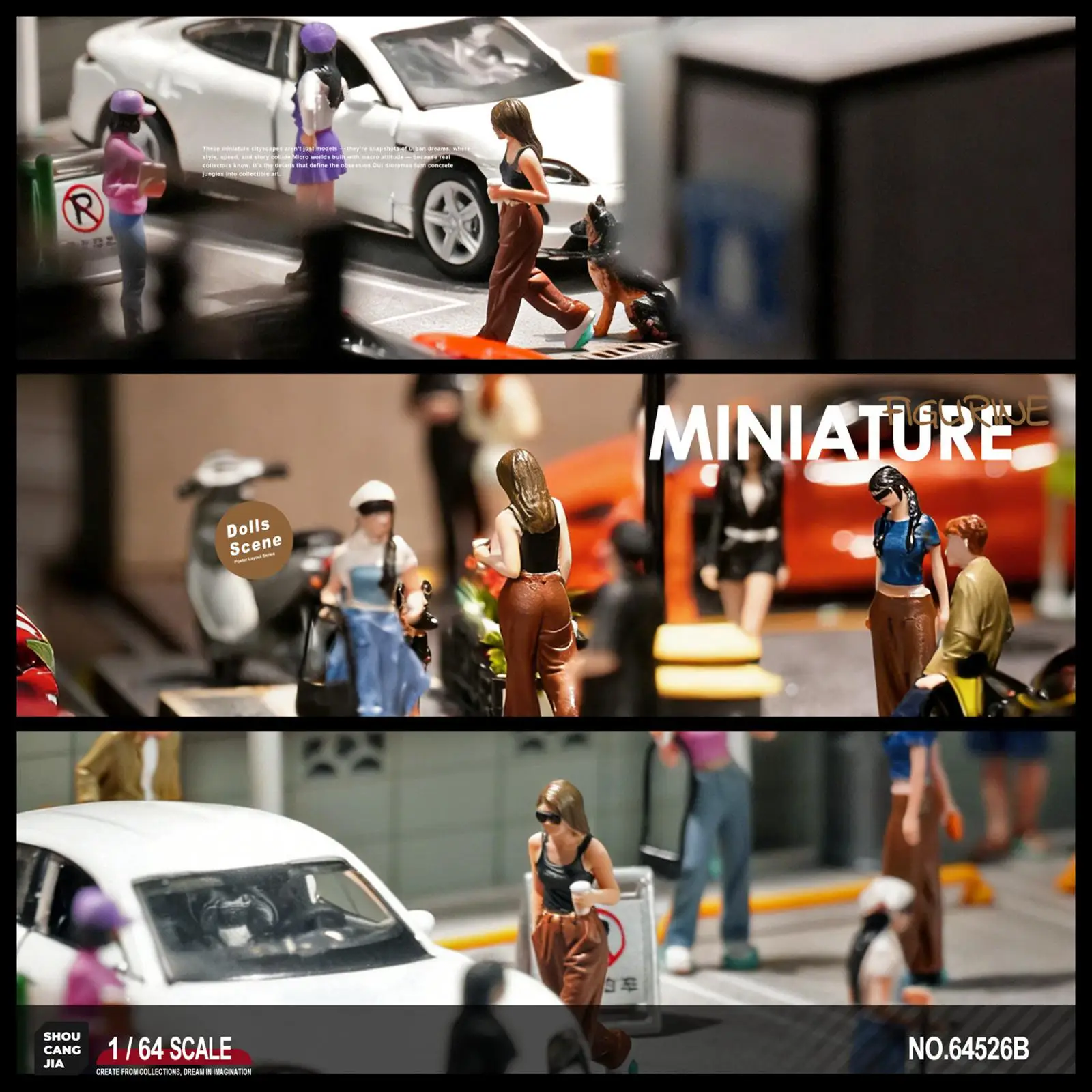 Figura de niña en miniatura, kit modelo resina para diorama - imagen 4