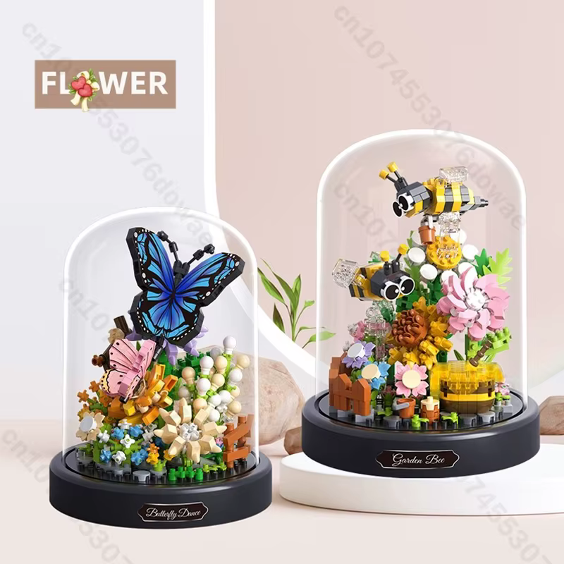 Bloques de construcción de insectos y flores con funda protectora - imagen 2