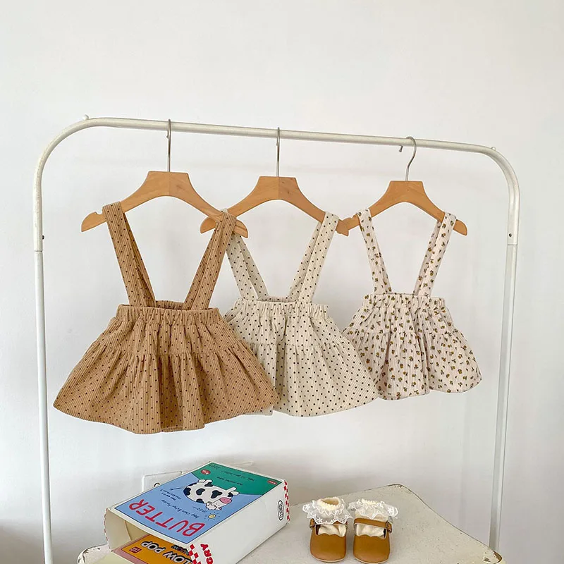 Falda con tirantes Milangel – Estampado floral para bebé - imagen 2