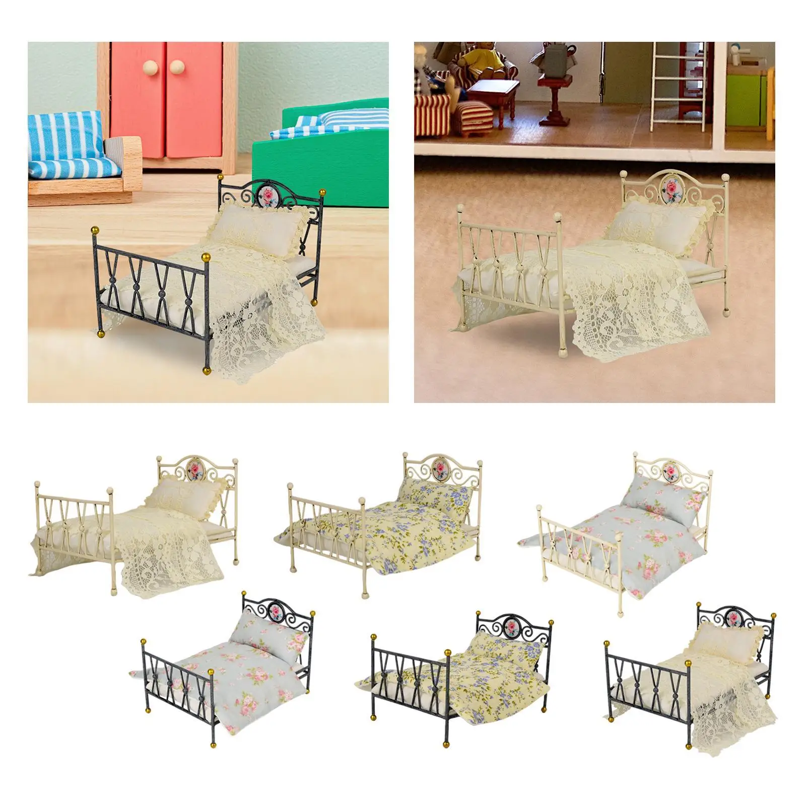 Cama de muñecas en miniatura: decoración de dormitorio - imagen 4