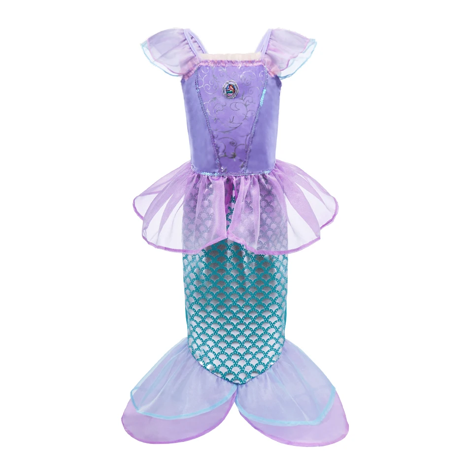 Disfraz de sirenita princesa para niña, elegante para carnaval - imagen 4