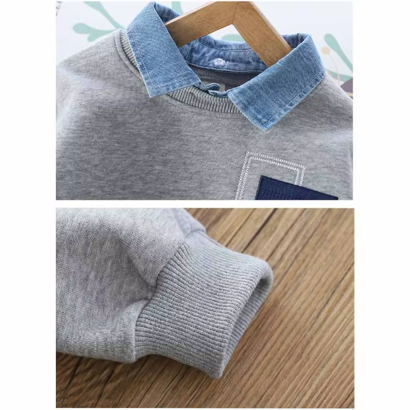 Sudadera de niño Baby Collision con cuello vuelto casual - imagen 5