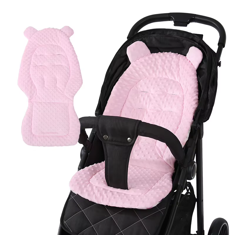 Cojín reversible de algodón para cochecito bebé - imagen 3