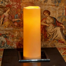 Velas LED impermeables con efecto llama parpadeante para fiestas