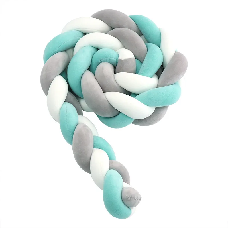 Barandilla de cama para bebé con tejido trenzado y fijación segura - imagen 4