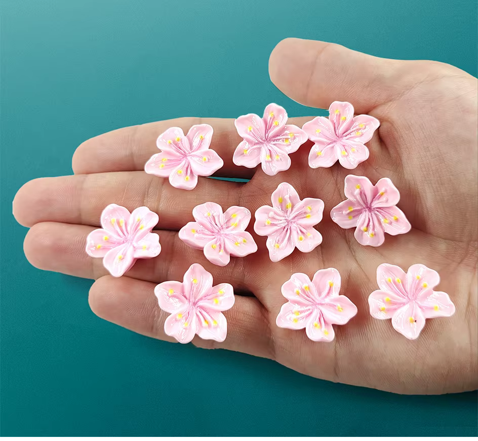 Flores de cerezo en diferentes posiciones