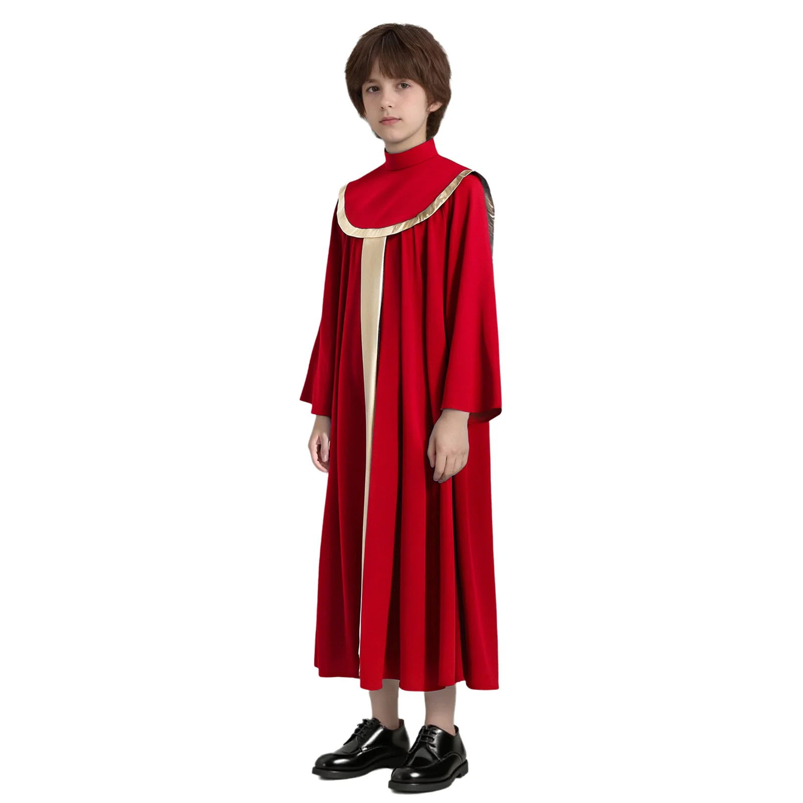 Traje de pastor metalizado niño – Disfraz litúrgico baile Halloween - imagen 3