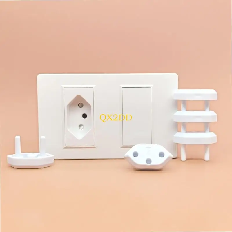 QX2D protectores de enchufe de seguridad para niños redondos