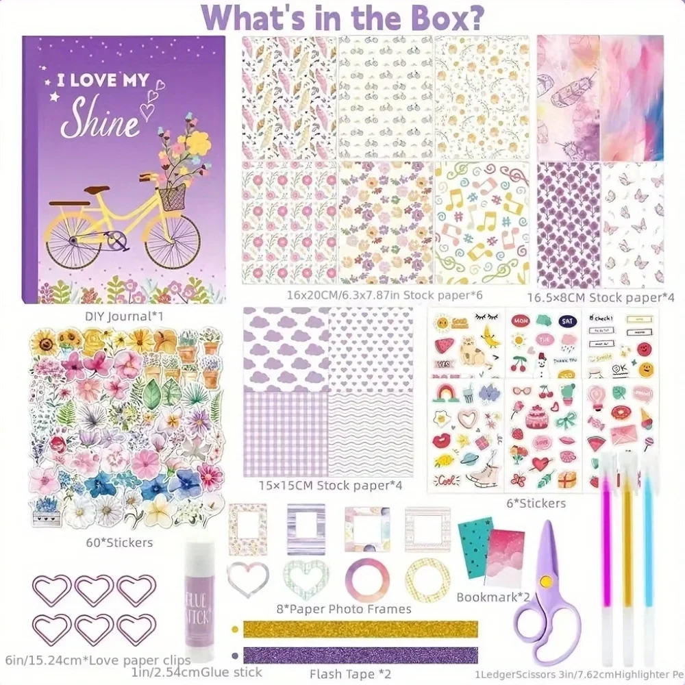 Kit de diario DIY para niñas adolescentes: manualidades y scrap - imagen 3