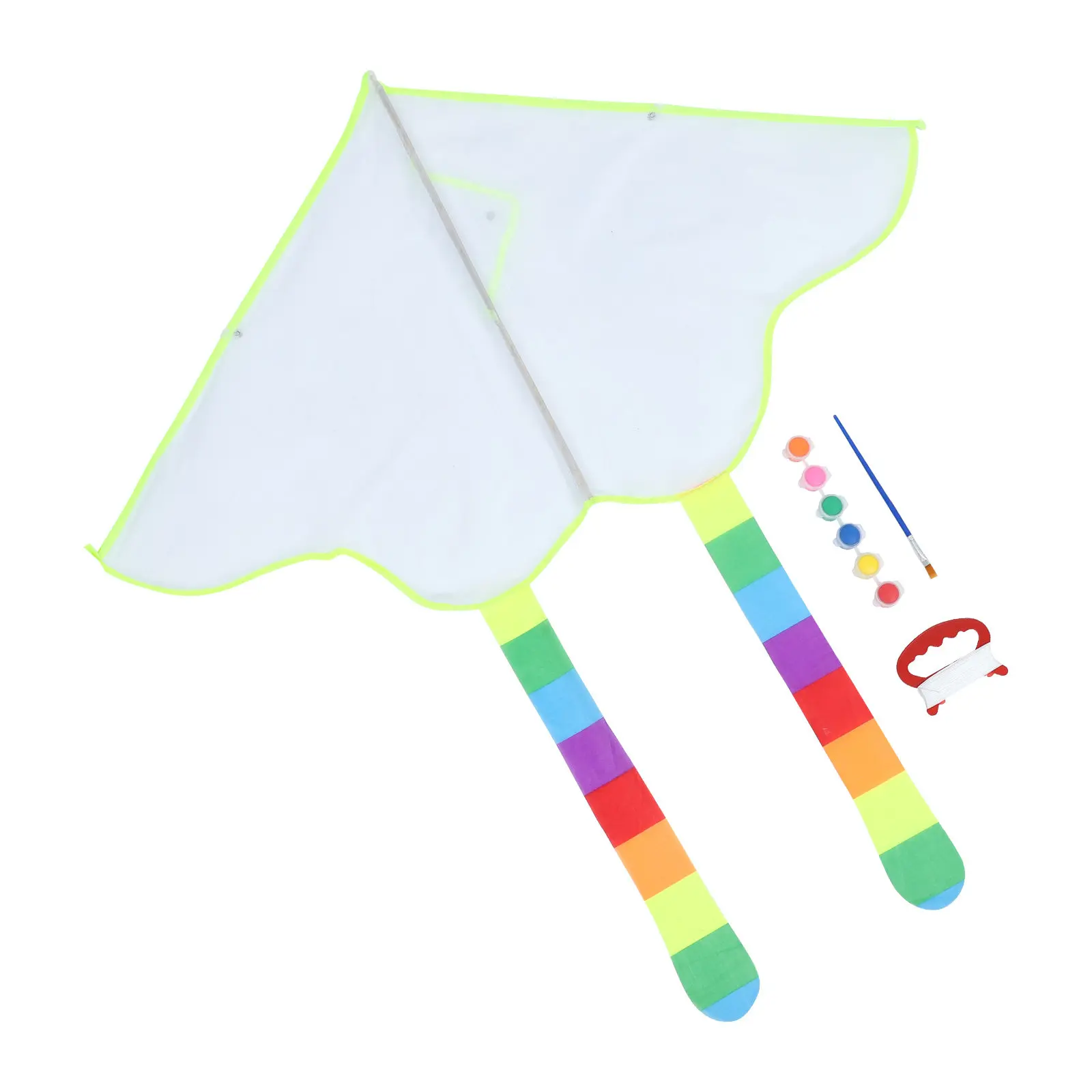 Cometa blanca DIY lista para pintar