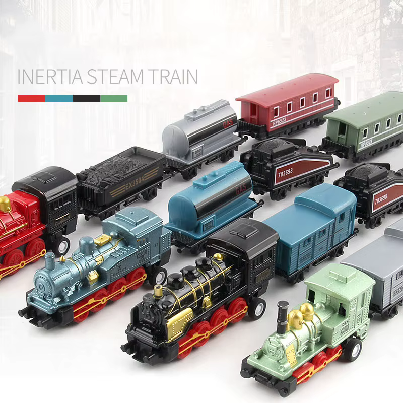 Tren de vapor en miniatura con aleación – Juego infantil para niños - imagen 3
