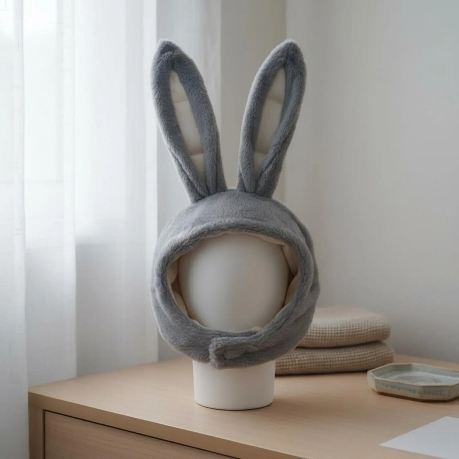 Gorro con orejas de conejo suave para cosplay y fotos - imagen 4