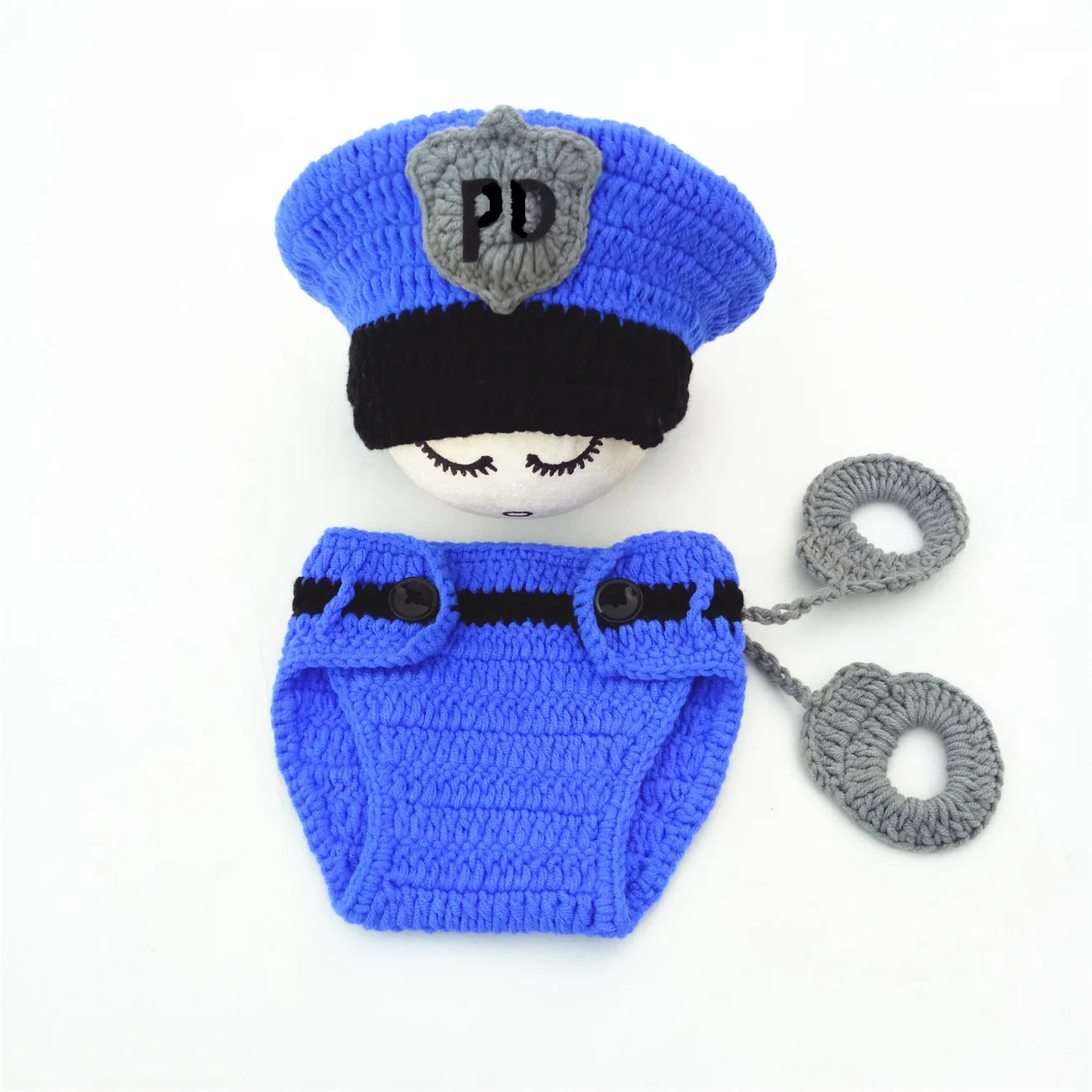 Conjunto fotográfico de algodón orgánico para bebé recién nacido