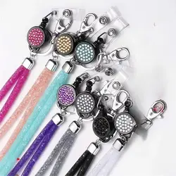 Cordón para móvil con cristal y llavero retráctil