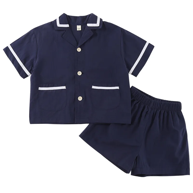 Conjunto escolar manga corta para niños y niñas
