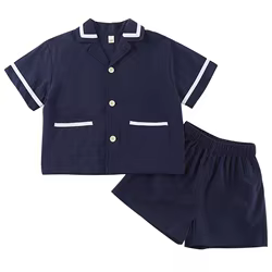 Conjunto escolar manga corta para niños y niñas