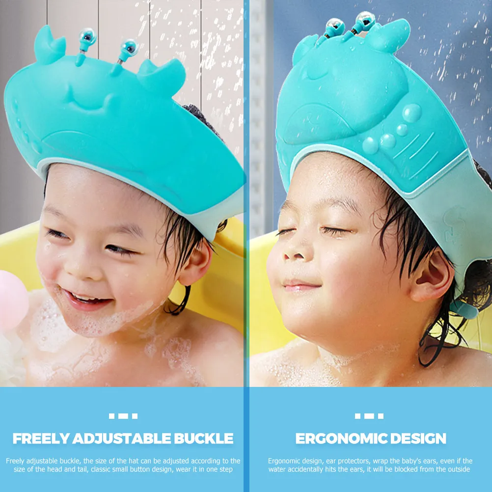 Gorro de silicona para lavar el pelo infantil ajustable cangrejo - imagen 2