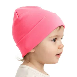 Gorro bebé tejido de color liso unisex para niño y niña