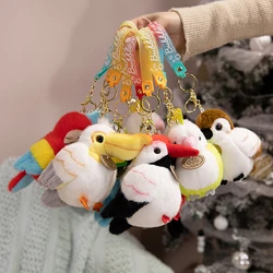 Slapband llavero infantil de tucán con peluche multicolor
