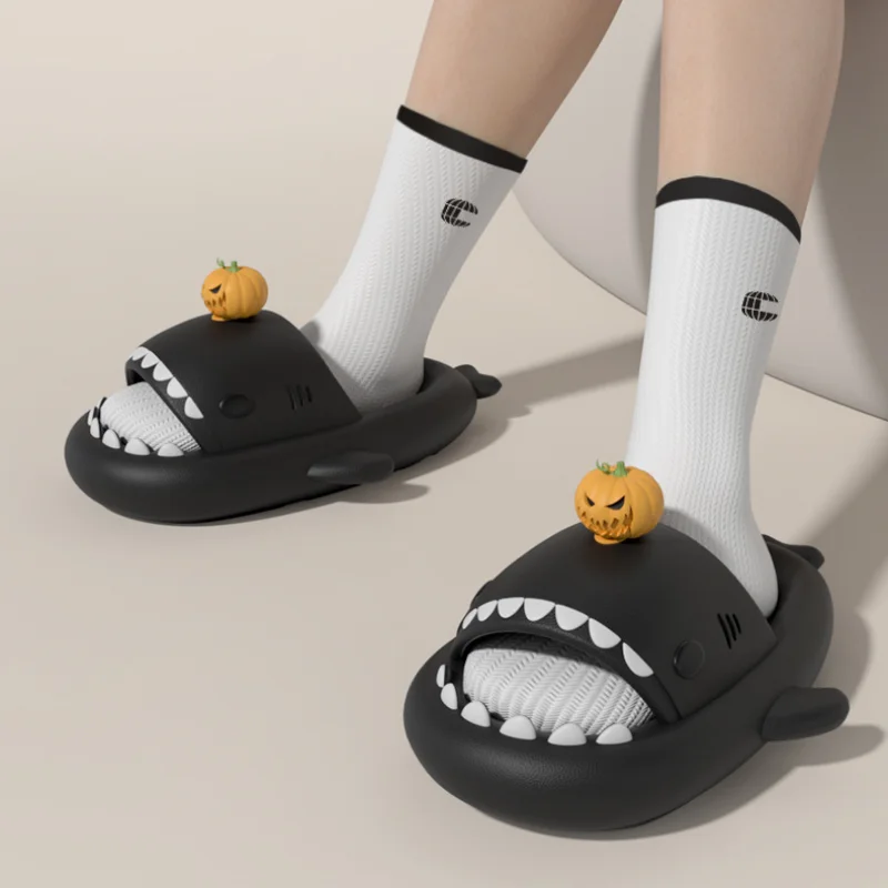 Zapatillas de tiburón Halloween para niño – Disfraz divertido y cómodo