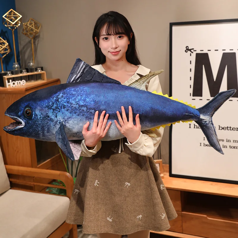 Peluche de pez marlín azul, suave para jugar y decorar - imagen 3
