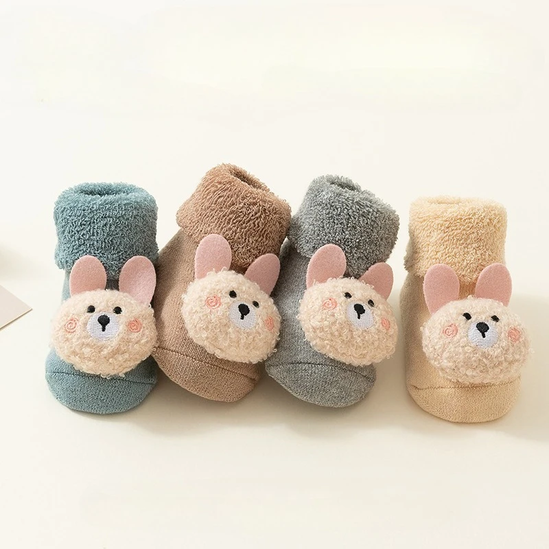 Calcetines antideslizantes térmicos de invierno con dibujos bebé - imagen 3