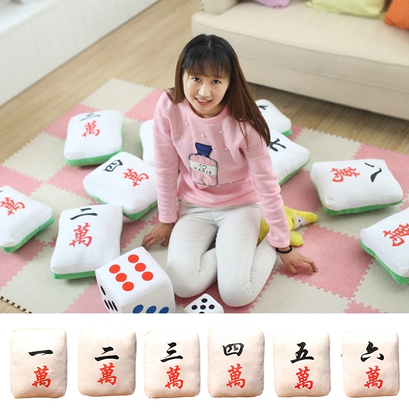 Vista del cojín Mahjong para sofá o respaldo