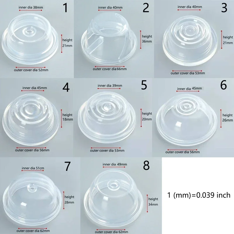 Máquina eléctrica de succión de leche con diafragma de repuesto para senos, accesorios de membrana, resistencia al reflujo, piezas para senos - imagen 3