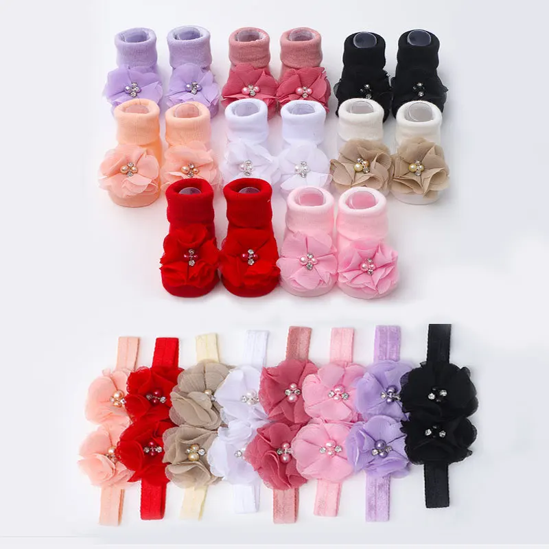 Calcetines bebé con lazo floral para niña – Suavos y cómodos - imagen 2