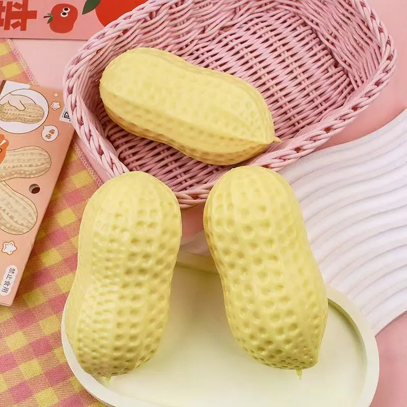 Juguete antiestrés sensorial de cacahuete de compresión lenta - imagen 5