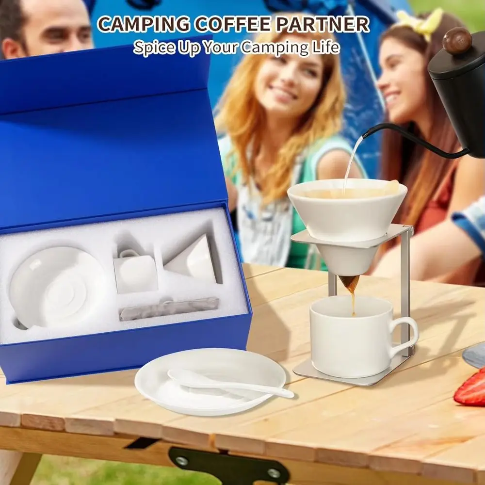 Sujetachupetes bebé acero inoxidable café – Plegable y compacto - imagen 3