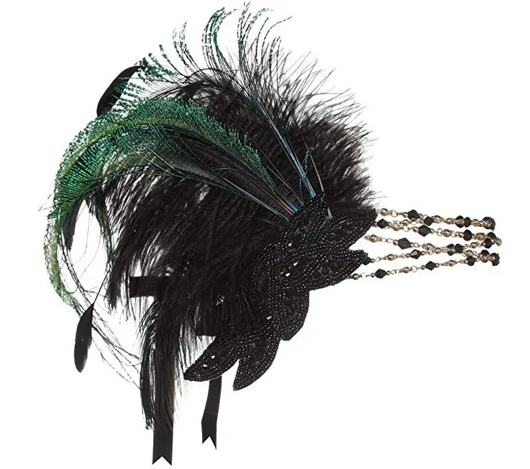 Detalle de plumas decorativas