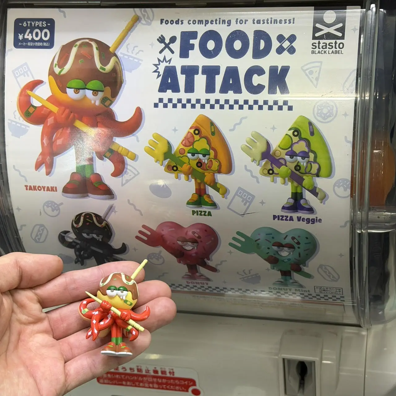 Seis variedades de Food Attack con Takoyaki, pizza y donuts