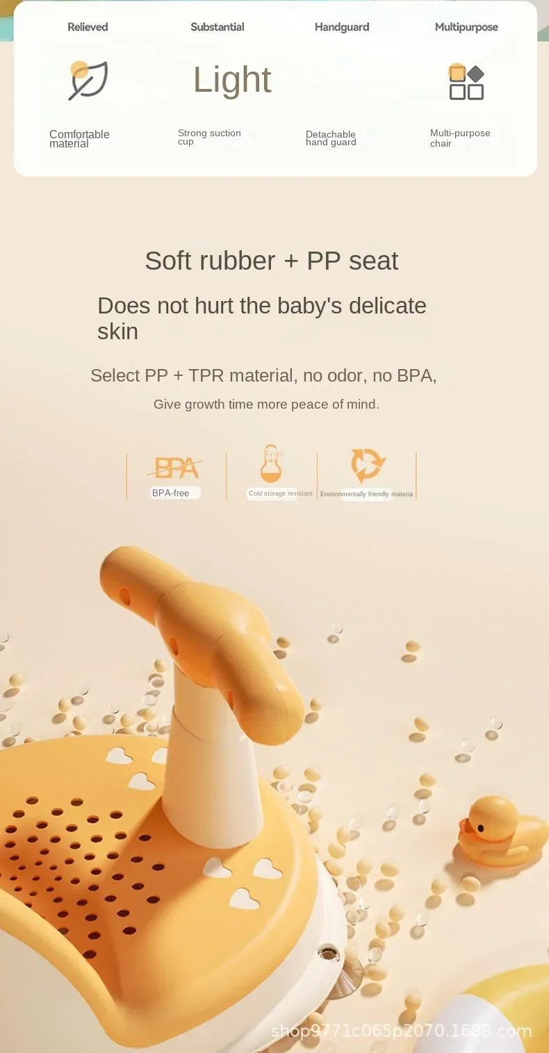 Sujeción y soporte para la ducha infantil