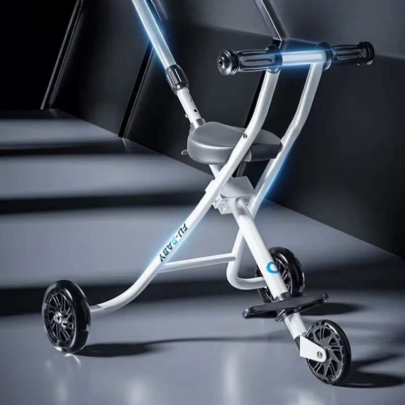 Carrito plegable ligero con asiento reclinable y manillar ajustable - imagen 2