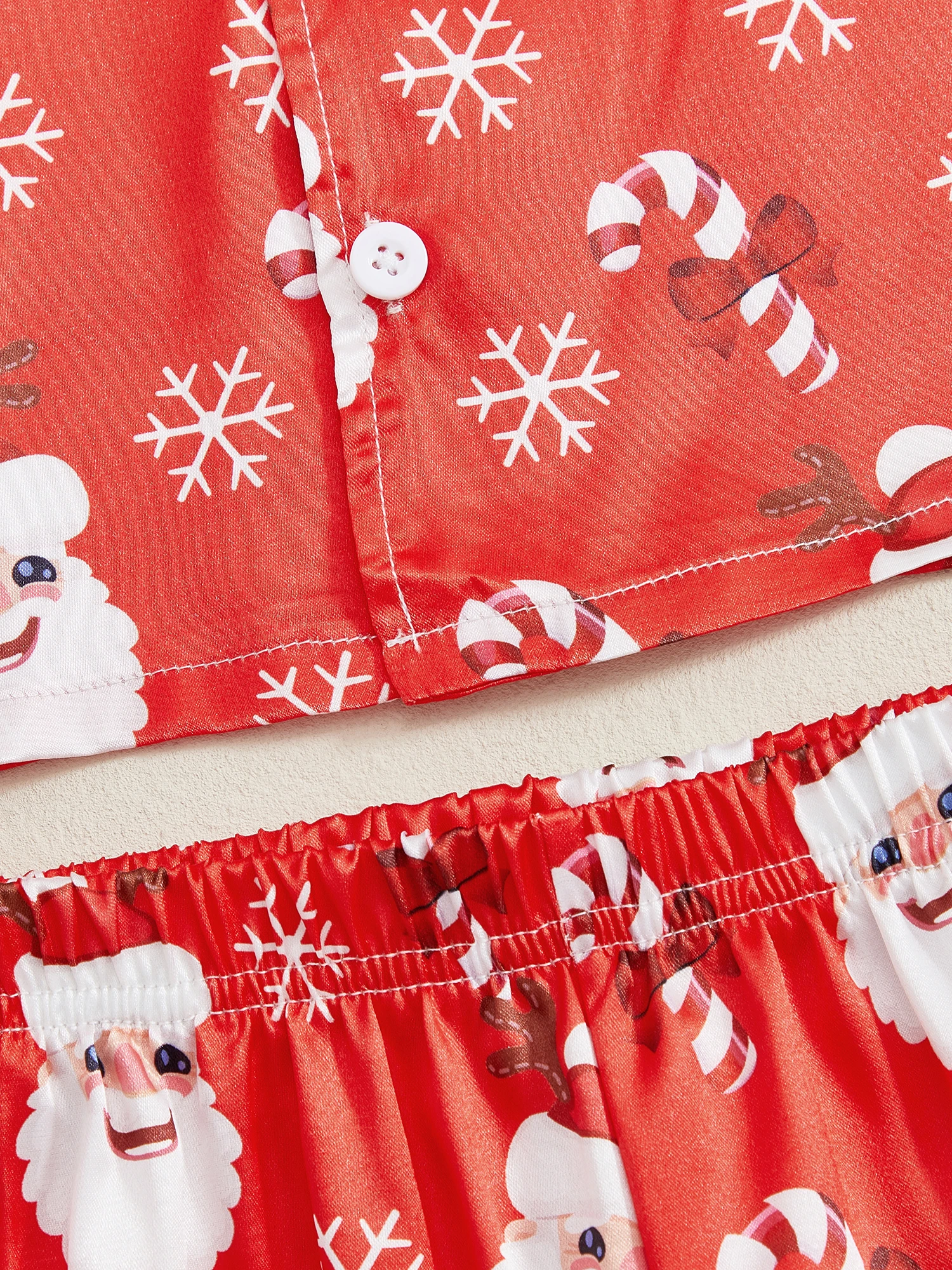 Estilo navideño de dos piezas