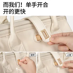 Mochila de pañales portátil con gran capacidad y separador seco-húmedo