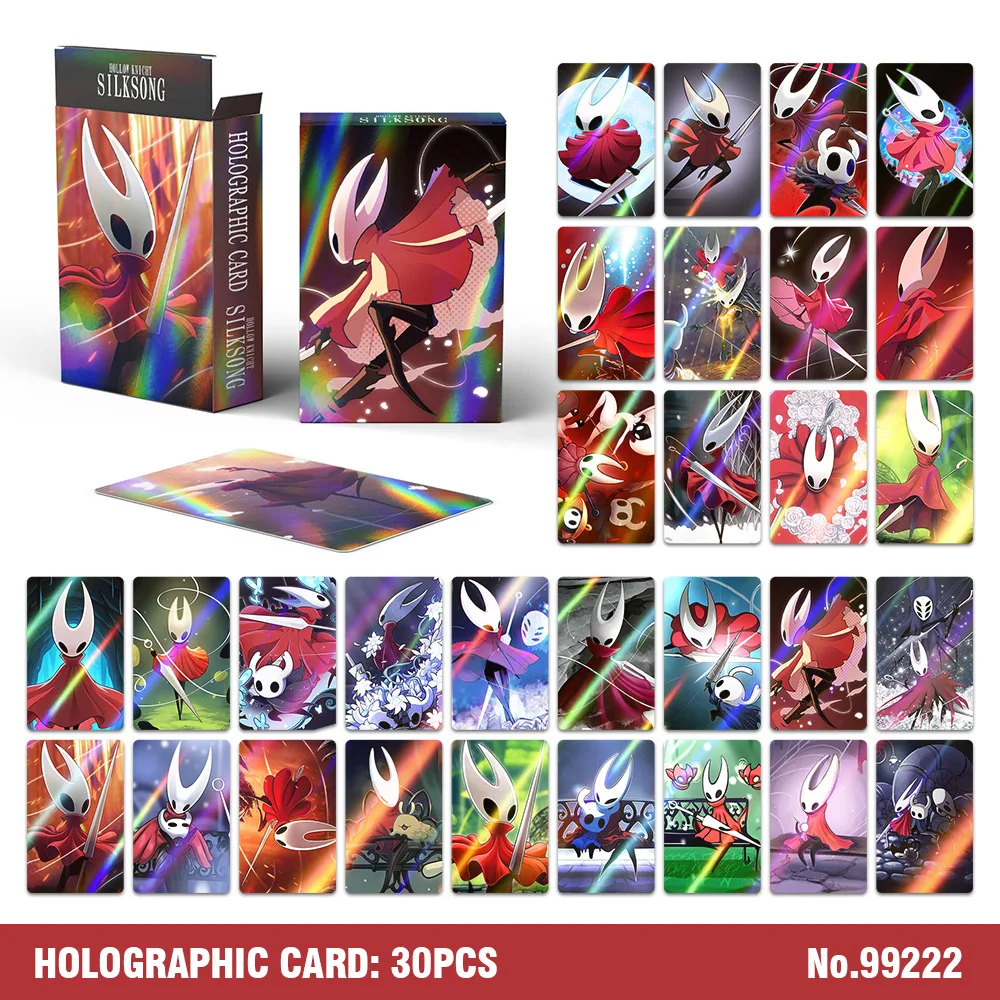 Tarjetas coleccionables Hollow Knight Silksong con diseño Lomo Hornet - imagen 2