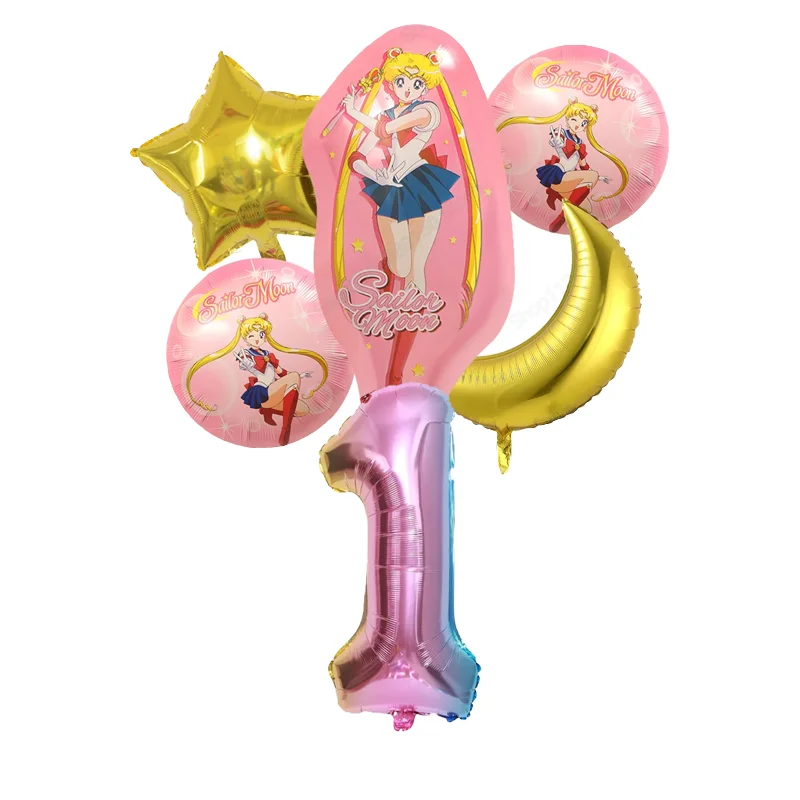 Decoración de cumpleaños inspirada en Tsukino Usag