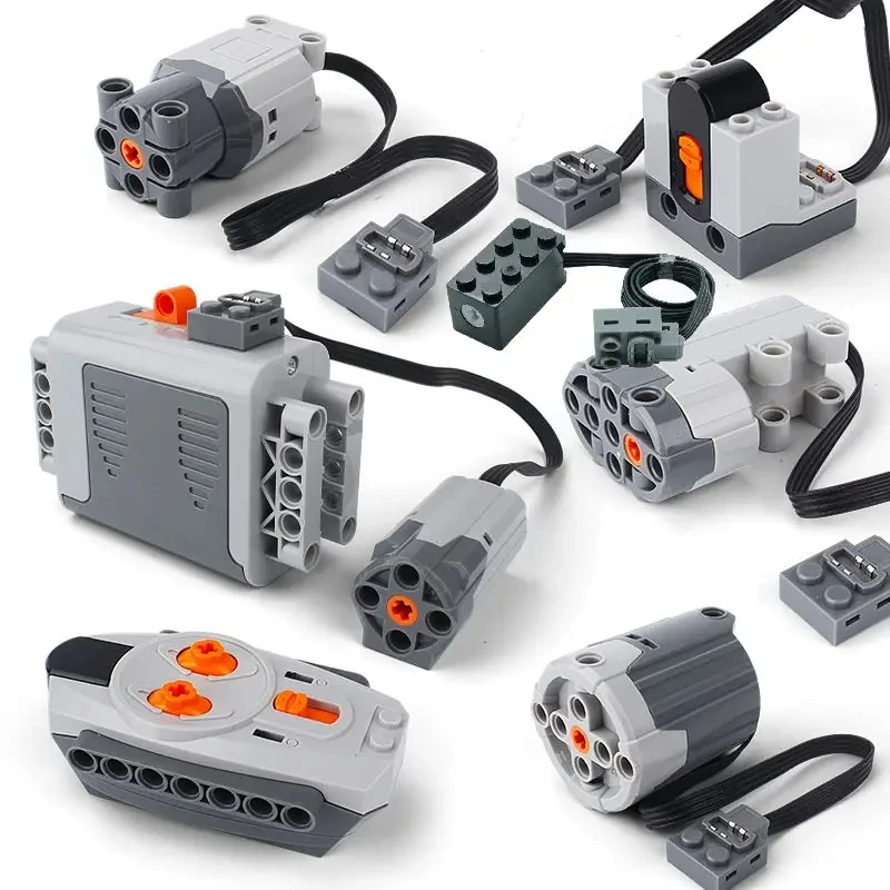 Bloques técnicos para niños - Kit con motor y fuente de energía - imagen 2