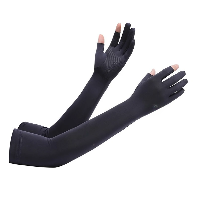 Mangas de protección solar UV de medio antebrazo para deporte