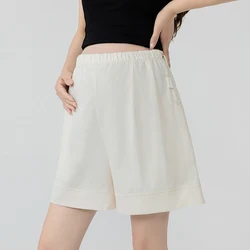 Pantalones cortos premamá sueltos finos verano pierna ancha