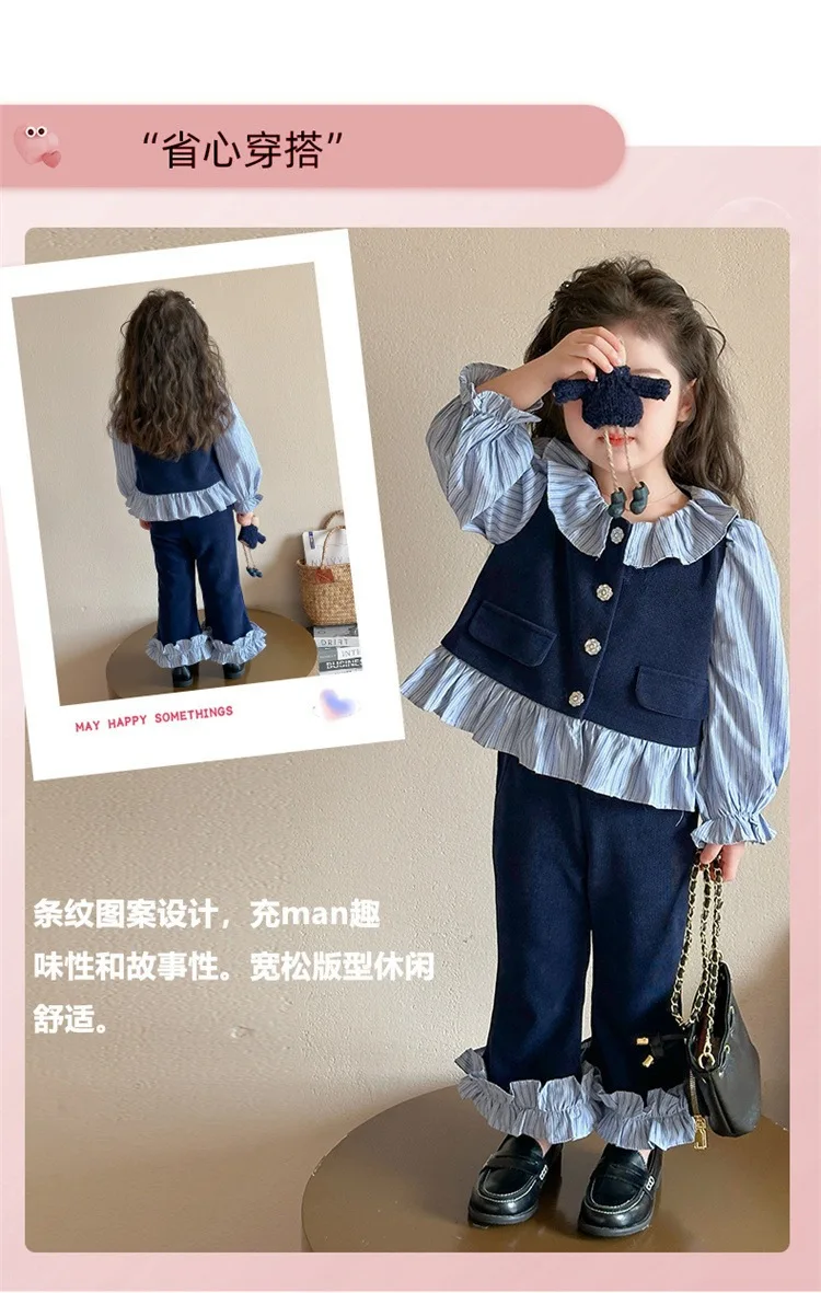 Detalle del estilo y caída de los pantalones acampanados