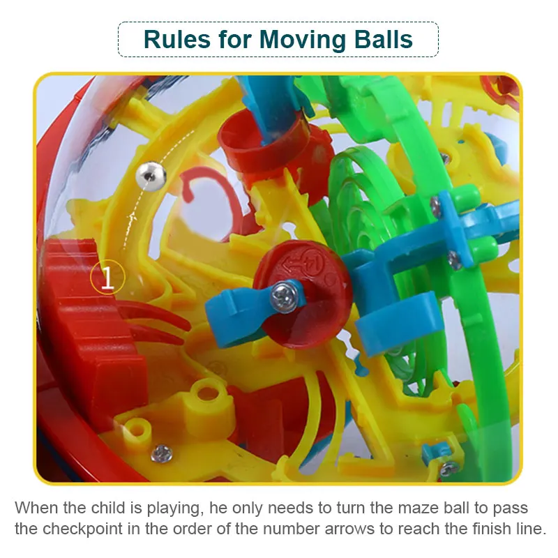 Perplexus laberinto 3D esférico rompecabezas para niños - imagen 2