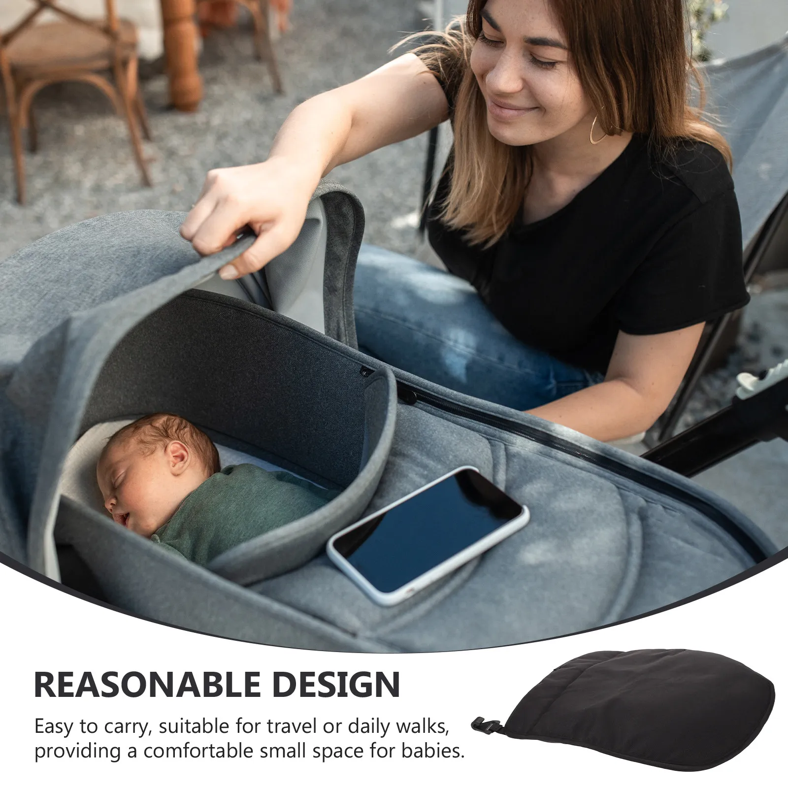 Funda cortavientos impermeable para cochecito de invierno - imagen 5