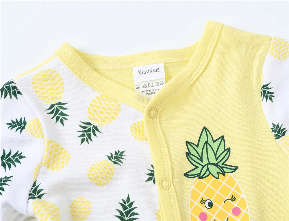 Kavkas Pelele unisex bebé con estampado de piña para recién nacido - imagen 3