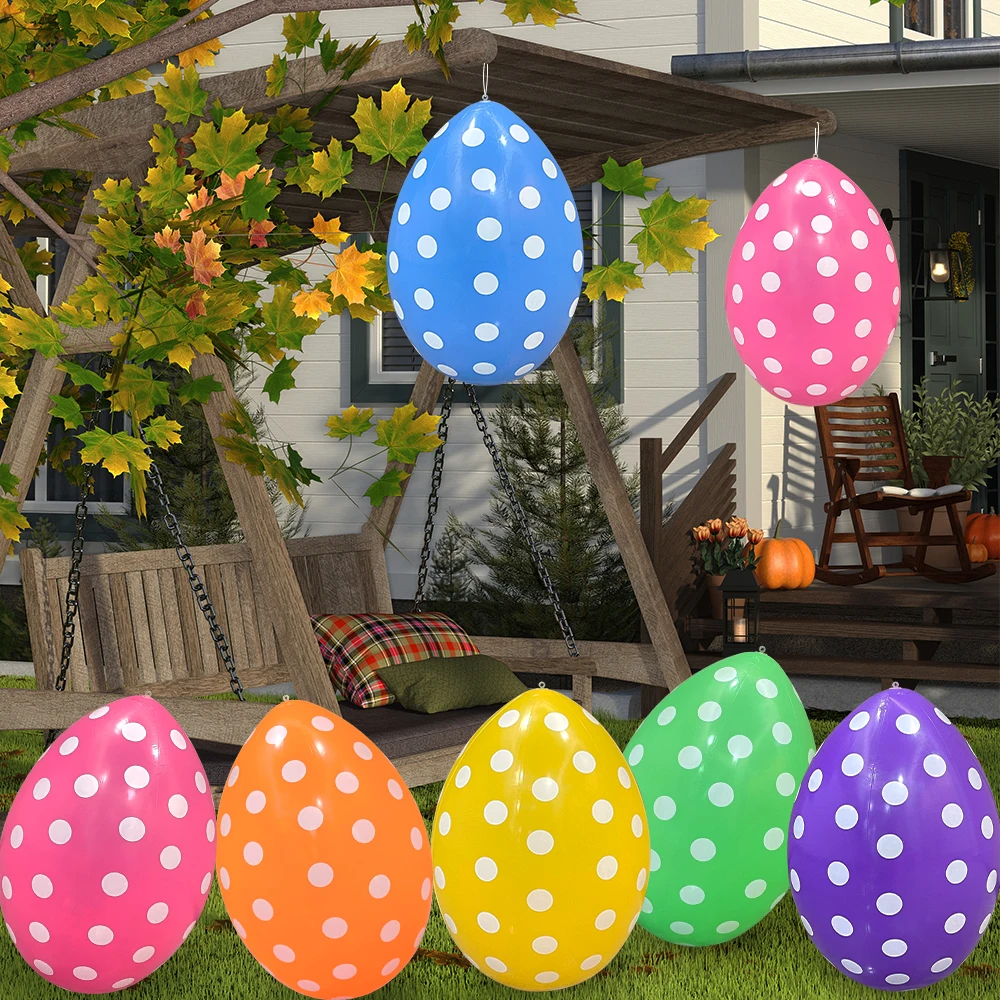 Decoración inflable con huevos de Pascua para jardín al aire libre - imagen 3